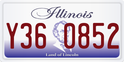 IL license plate Y360852