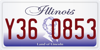 IL license plate Y360853