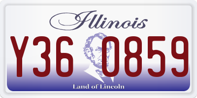 IL license plate Y360859