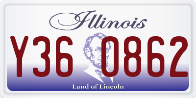 IL license plate Y360862