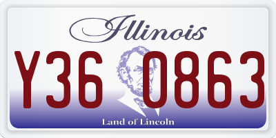 IL license plate Y360863