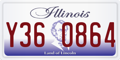 IL license plate Y360864