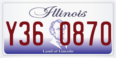 IL license plate Y360870
