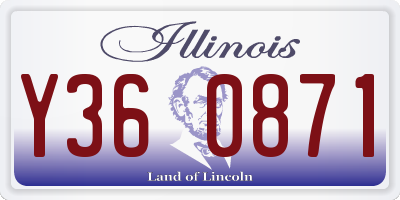 IL license plate Y360871