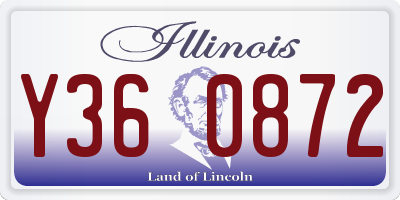 IL license plate Y360872