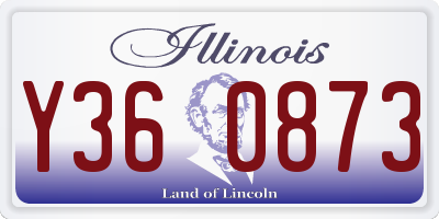 IL license plate Y360873