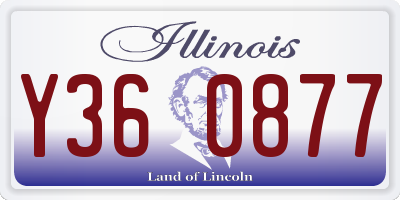 IL license plate Y360877