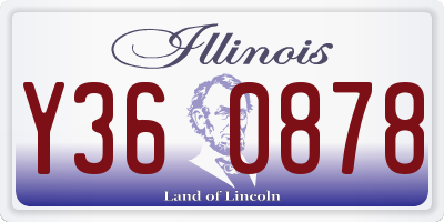 IL license plate Y360878
