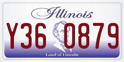 IL license plate Y360879