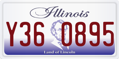 IL license plate Y360895