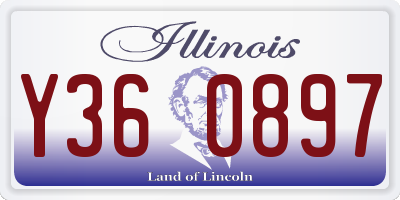 IL license plate Y360897
