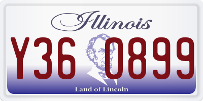 IL license plate Y360899