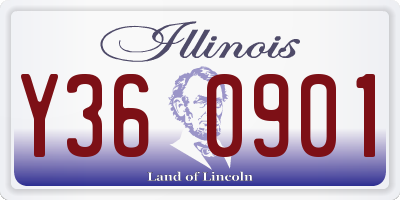 IL license plate Y360901