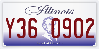 IL license plate Y360902