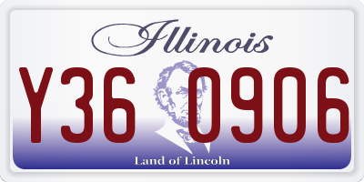 IL license plate Y360906