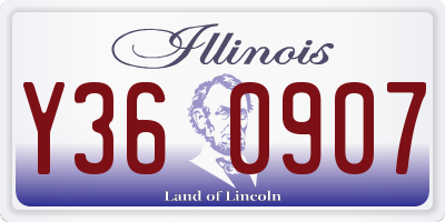 IL license plate Y360907