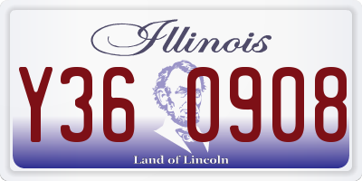 IL license plate Y360908