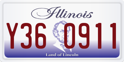 IL license plate Y360911