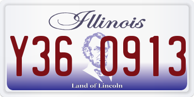 IL license plate Y360913