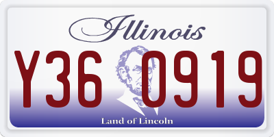 IL license plate Y360919