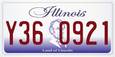 IL license plate Y360921