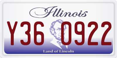IL license plate Y360922