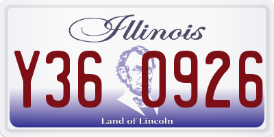 IL license plate Y360926