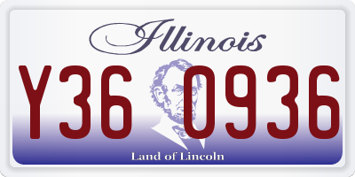 IL license plate Y360936