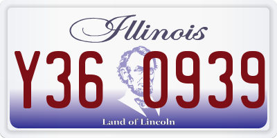 IL license plate Y360939