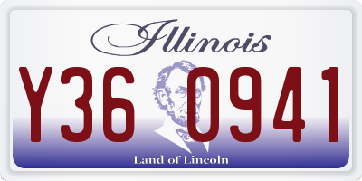 IL license plate Y360941