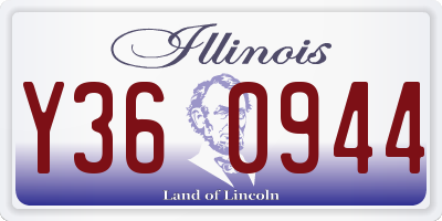 IL license plate Y360944
