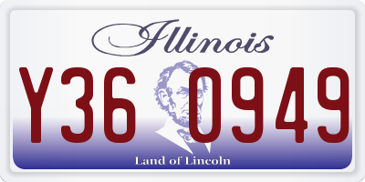 IL license plate Y360949