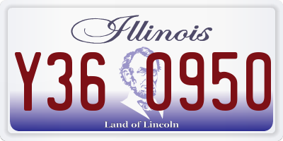 IL license plate Y360950