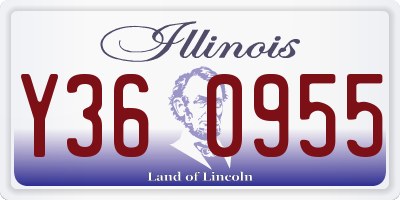 IL license plate Y360955