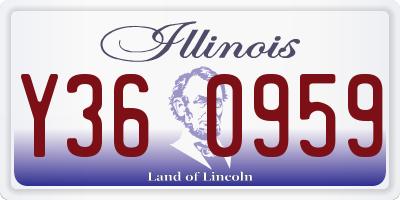 IL license plate Y360959