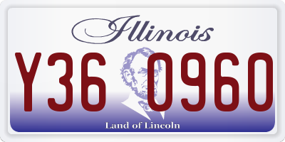 IL license plate Y360960