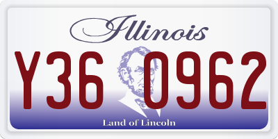 IL license plate Y360962