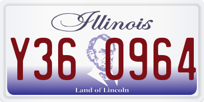 IL license plate Y360964