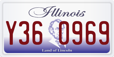 IL license plate Y360969
