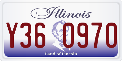 IL license plate Y360970