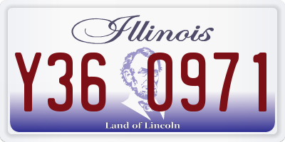 IL license plate Y360971