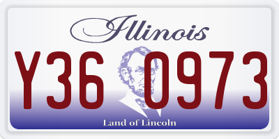 IL license plate Y360973