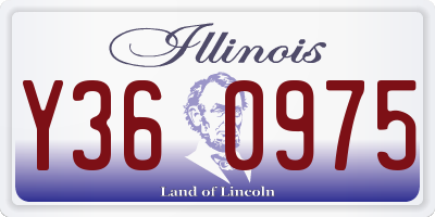 IL license plate Y360975