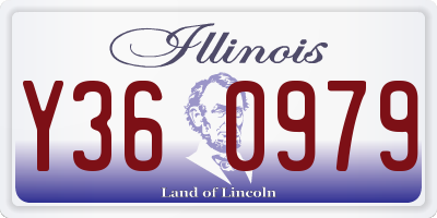 IL license plate Y360979