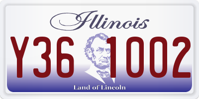 IL license plate Y361002
