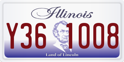 IL license plate Y361008