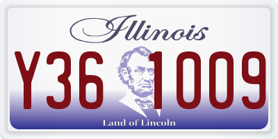 IL license plate Y361009
