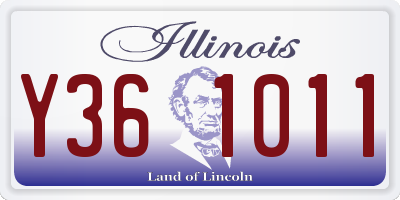 IL license plate Y361011