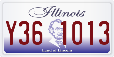IL license plate Y361013