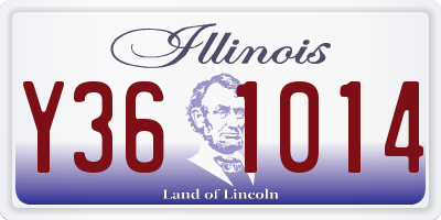IL license plate Y361014